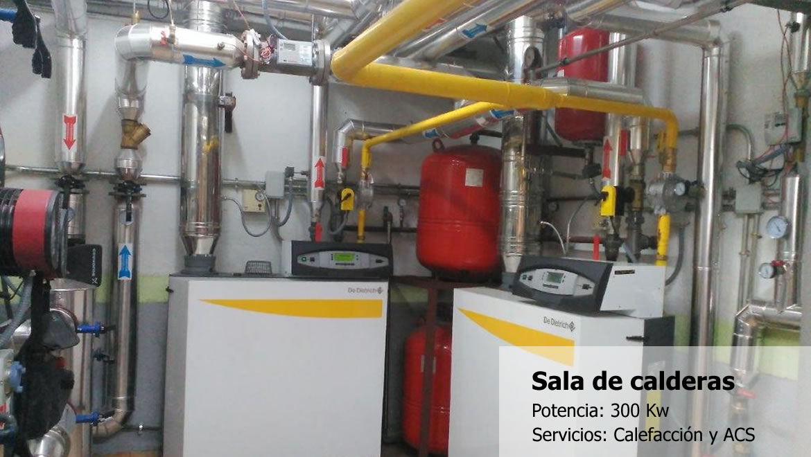 Sala de calderas - Potencia 300kw - Calefacción y ACS - después