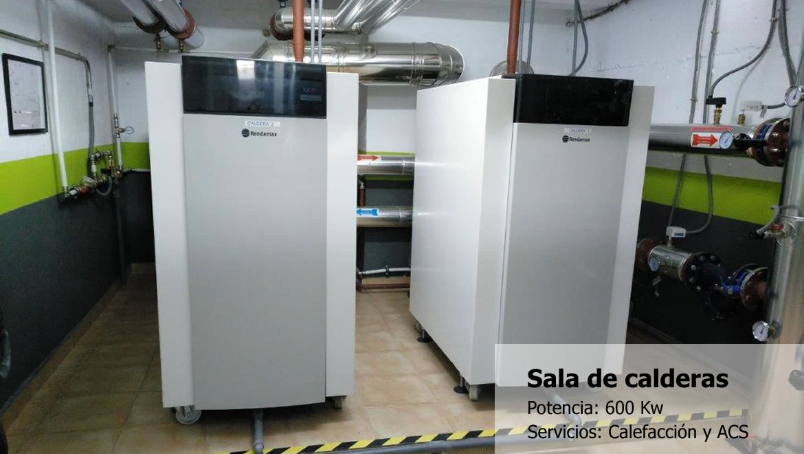 Sala de calderas - Potencia 600kw - Calefacción y ACS - después