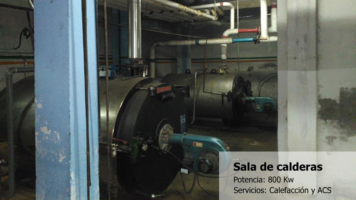 Sala de calderas - Potencia 800kw - Calefacción y ACS